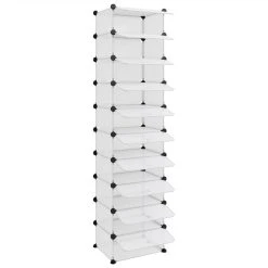 Shoe Rack Transparent 44x32x174 Cm PP 11 Shoe Rack Transparent 44x32x174 Cm PP -JIMMY Shop Shoe Rack Transparent 44x32x174 cm PP 513722 5
