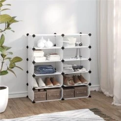 Shoe Rack Transparent 84x32x88.5 Cm PP
