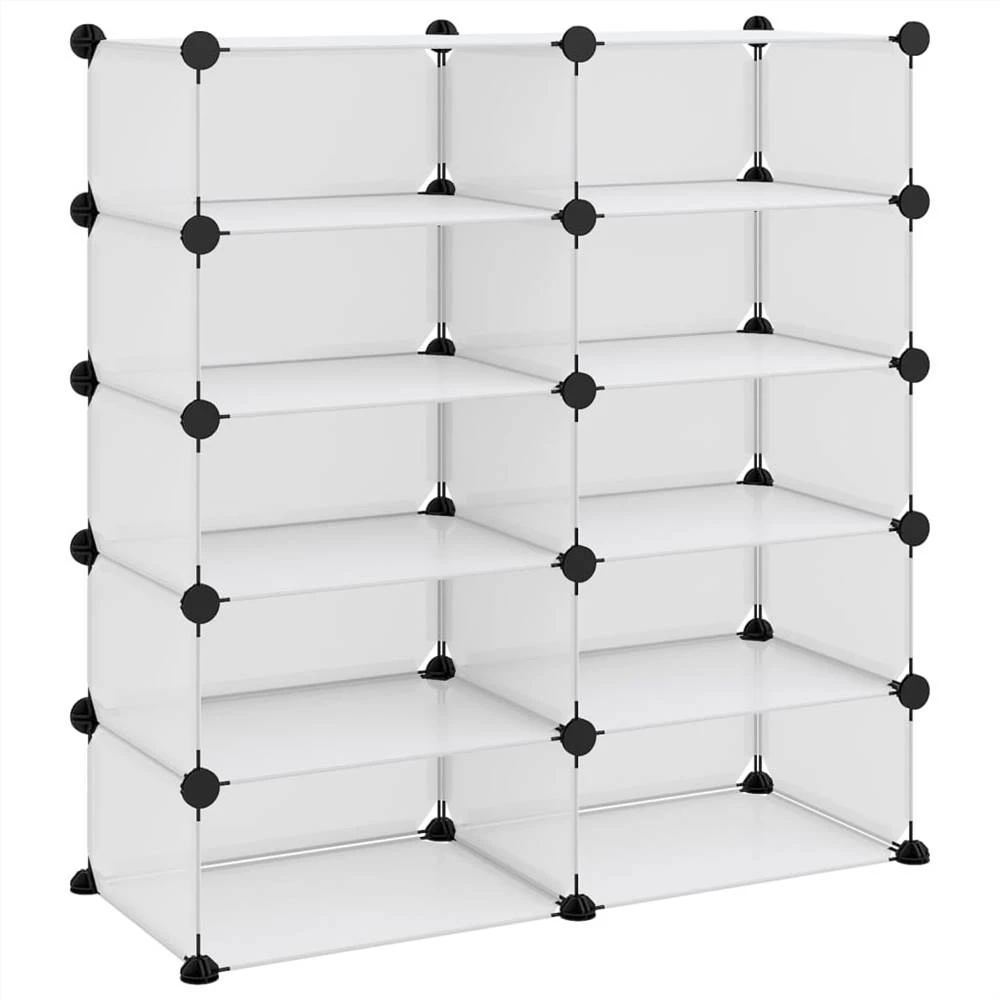 Shoe Rack Transparent 84x32x88.5 Cm PP 2 Shoe Rack Transparent 84x32x88.5 Cm PP - Image 2