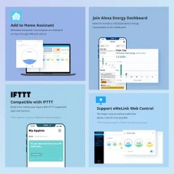 Sonoff POW Elite POWR316D 16A Smart Power Meter Switch, ESP32 Chip, LCD Screen, Overload Protection, App Control -JIMMY Shop Sonoff POW Elite POWR316D 16A Smart Power Meter Switch 517281 5