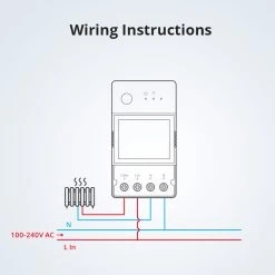 5PCS Sonoff POW Elite POWR320D 20A Smart Power Meter Switch, ESP32 Chip, LCD Screen, Overload Protection, App Control -JIMMY Shop Sonoff POW Elite POWR320D 20A Smart Power Meter Switch 517282 3 1