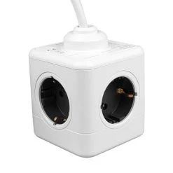 Sopend E07 Powercube Power Strip Socket, EU Plug, 15W Wireless Charging, 3 USB Ports, 3 Outlet, 1.5m Cord - Grey And White -JIMMY Shop Sopend E07 Powercube Power Strip Socket EU Plug 514025 4