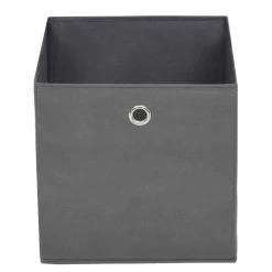 Storage Boxes 4 Pcs Non-woven Fabric 28x28x28 Cm Grey -JIMMY Shop Storage Boxes 4 pcs Non woven Fabric 28x28x28 cm Grey 433678 4