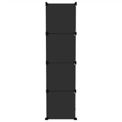 Storage Cube Organiser With 12 Cubes Black PP -JIMMY Shop Storage Cube Organiser with 12 Cubes Black PP 513727 3
