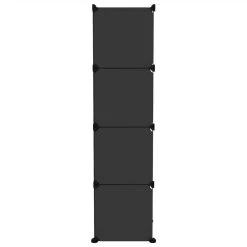 Storage Cube Organiser With 9 Cubes Black PP -JIMMY Shop Storage Cube Organiser with 9 Cubes Black PP 512663 3