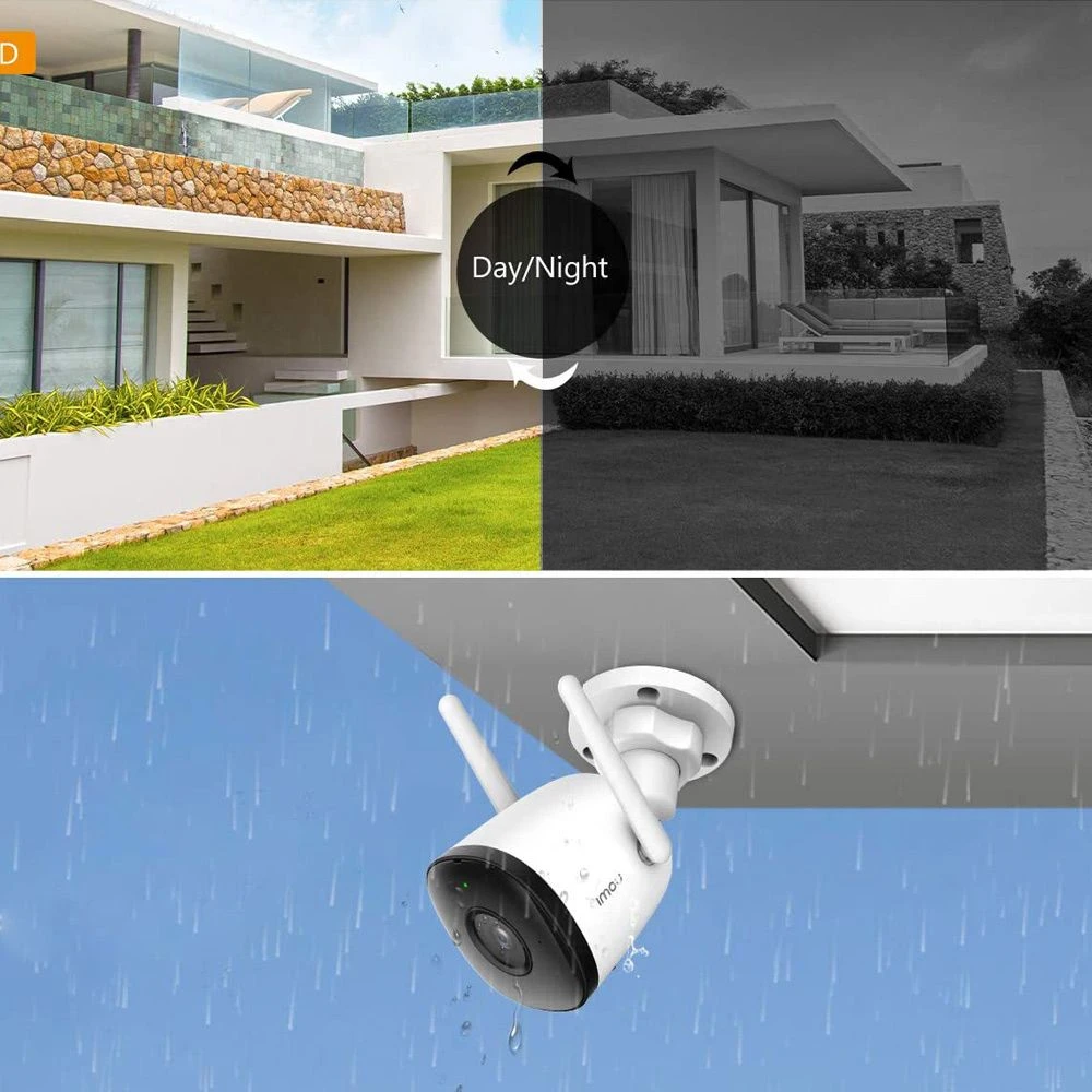 IMOU Bullet 2C Outdoor Security Camera 1080P HD Night Vision IP67 Weather Resistant Built-in WiFi Hotspot Home Company Security Monitor - White 2 IMOU Bullet 2C Outdoor Security Camera 1080P HD Night Vision IP67 Weather Resistant Built-in WiFi Hotspot Home Company Security Monitor - White - Image 2