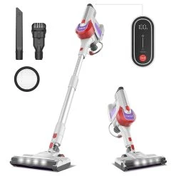 TASVAC S8 Cordless Vacuum Cleaner 23KPa Strong Suction With Washable HEPA Filter Suitablefor Family Cars Pet Hair Carpet - Gray