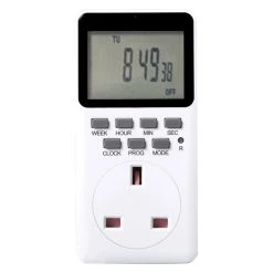 2PCS TIMEBEST SET09A Digital Timer Socket With 10 Configurable Programs, 230V AC 16A 3600W Timer Switch, Large LCD Display -JIMMY Shop TIMEBEST SET09A Digital Timer Socket 517428 1 1