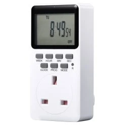 2PCS TIMEBEST SET09A Digital Timer Socket With 10 Configurable Programs, 230V AC 16A 3600W Timer Switch, Large LCD Display -JIMMY Shop TIMEBEST SET09A Digital Timer Socket 517428 2 1