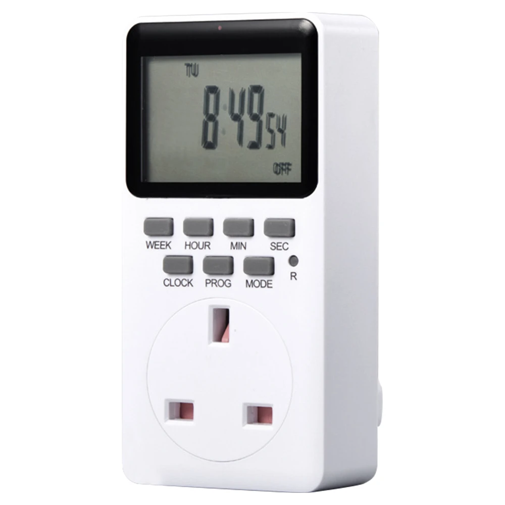 TIMEBEST SET09A Digital Timer Socket With 10 Configurable Programs, 230V AC 16A 3600W Timer Switch, Large LCD Display 3 TIMEBEST SET09A Digital Timer Socket With 10 Configurable Programs, 230V AC 16A 3600W Timer Switch, Large LCD Display - Image 3