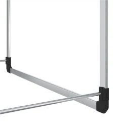 Telescopic Wardrobe Hanging Rail Silver -JIMMY Shop Telescopic Wardrobe Hanging Rail Silver 513351 4