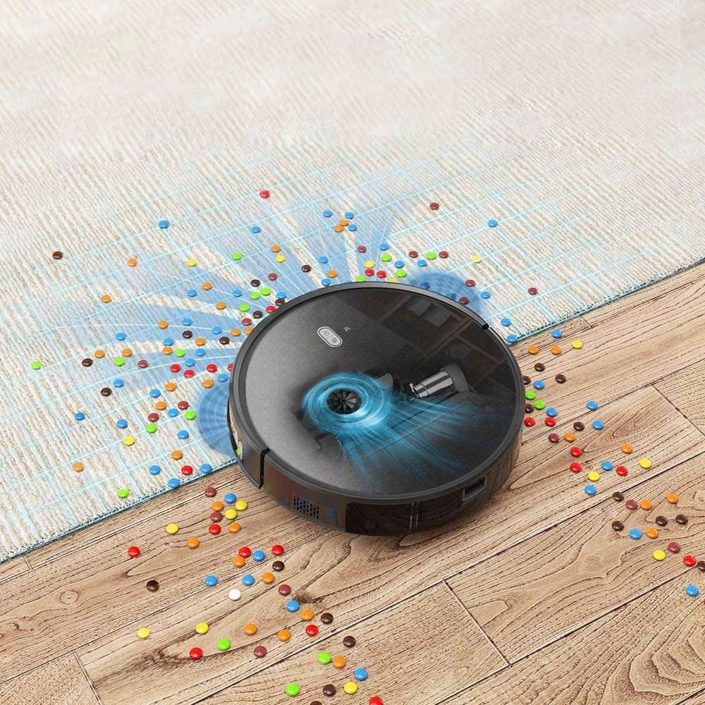 Tesvor M1 Robot Vacuum Cleaner 4000PA Suction With Real-Time Room Map And 600ml Dust Box, APP And Alexa Control, For Carpet, Hardwood, Ceramic Tile, Linoleum - Black 3 Tesvor M1 Robot Vacuum Cleaner 4000PA Suction With Real-Time Room Map And 600ml Dust Box, APP And Alexa Control, For Carpet, Hardwood, Ceramic Tile, Linoleum - Black - Image 3
