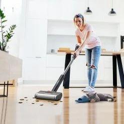 Tesvor V8 Wet/Dry Smart Cordless Vacuum Cleaner 2-in-1 Vacuuming Mopping 2600mAh Battery One-Button Self-cleaning Low Noise - Black -JIMMY Shop Tesvor V8 Cordless Mop 500275 4