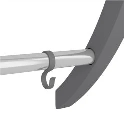 Towel Rack With Hooks Silver 56x16x72 Cm Aluminium -JIMMY Shop Towel Rack with Hooks Silver 56x16x72 cm Aluminium 515671 4