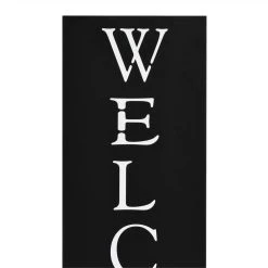 Umbrella Stand Welcome Steel Black -JIMMY Shop Umbrella Stand Welcome Steel Black 447761 2