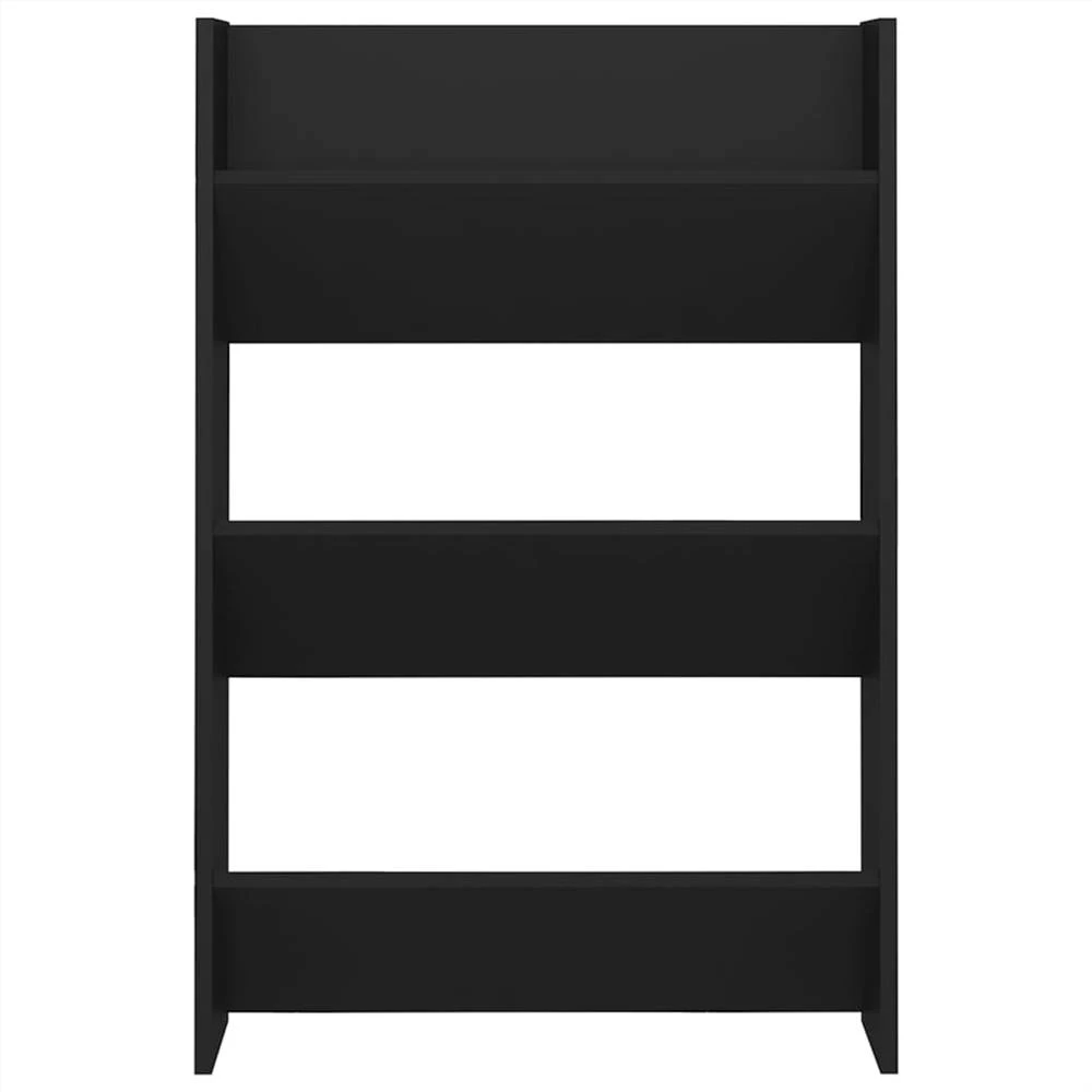 Wall Shoe Cabinet Black 60x18x90 Cm Chipboard 4 Wall Shoe Cabinet Black 60x18x90 Cm Chipboard - Image 4