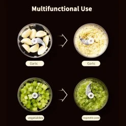 250ml Electric Garlic Masher Food Chopper Vegetable Meat Grinder USB Wireless Garlic Crusher Mini Food Processor Kitchen Tools -JIMMY Shop Wireless Electric Food Chooper 250ml 493433 3