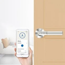 Exitec H02 Intelligent Electronic Combination Lock Smart Keyless Anti-theft Door Lock IOS Android Bluetooth APP Remote Control - Silver