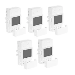 5PCS Sonoff POW Elite POWR316D 16A Smart Power Meter Switch, ESP32 Chip, LCD Screen, Overload Protection, App Control